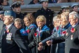 Princess Mary's Royal Air Force Nursing Association (Group C22, 38 members) during the Royal British Legion March Past on Remembrance Sunday at the Cenotaph, Whitehall, Westminster, London, 11 November 2018, 12:17.