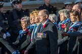 Princess Mary's Royal Air Force Nursing Association (Group C22, 38 members) during the Royal British Legion March Past on Remembrance Sunday at the Cenotaph, Whitehall, Westminster, London, 11 November 2018, 12:17.