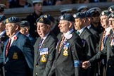 Harrier Force Association (Group C25, 100 members) during the Royal British Legion March Past on Remembrance Sunday at the Cenotaph, Whitehall, Westminster, London, 11 November 2018, 12:18.