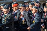 Harrier Force Association (Group C25, 100 members) during the Royal British Legion March Past on Remembrance Sunday at the Cenotaph, Whitehall, Westminster, London, 11 November 2018, 12:18.