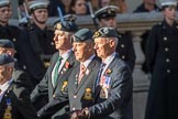 Harrier Force Association (Group C25, 100 members) during the Royal British Legion March Past on Remembrance Sunday at the Cenotaph, Whitehall, Westminster, London, 11 November 2018, 12:18.