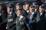 Royal Air Forces Association Armourers Branch (Group C26, 45 members) during the Royal British Legion March Past on Remembrance Sunday at the Cenotaph, Whitehall, Westminster, London, 11 November 2018, 12:18.