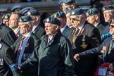 Royal Air Forces Association Armourers Branch (Group C26, 45 members) during the Royal British Legion March Past on Remembrance Sunday at the Cenotaph, Whitehall, Westminster, London, 11 November 2018, 12:18.