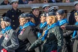 WRAF Branch of the Royal Air Forces Association (Group C30, 80 members) during the Royal British Legion March Past on Remembrance Sunday at the Cenotaph, Whitehall, Westminster, London, 11 November 2018, 12:19.