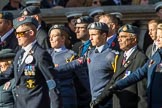 Royal Air Forces Association (Caduceus) branch (Group C31, 22 members) during the Royal British Legion March Past on Remembrance Sunday at the Cenotaph, Whitehall, Westminster, London, 11 November 2018, 12:19.