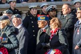 Royal Air Forces Association (Caduceus) branch (Group C31, 22 members) during the Royal British Legion March Past on Remembrance Sunday at the Cenotaph, Whitehall, Westminster, London, 11 November 2018, 12:19.