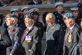 RAF Yatesbury Association (Group C34, 9 members) during the Royal British Legion March Past on Remembrance Sunday at the Cenotaph, Whitehall, Westminster, London, 11 November 2018, 12:19.