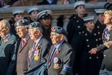 RAF Yatesbury Association (Group C34, 9 members) during the Royal British Legion March Past on Remembrance Sunday at the Cenotaph, Whitehall, Westminster, London, 11 November 2018, 12:19.