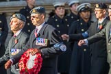RAF Mobile Meteorological Unit (Group C37, 5 members) during the Royal British Legion March Past on Remembrance Sunday at the Cenotaph, Whitehall, Westminster, London, 11 November 2018, 12:20.