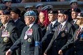 Northern Ireland Veteran's Association  (Group D2, 36 members) during the Royal British Legion March Past on Remembrance Sunday at the Cenotaph, Whitehall, Westminster, London, 11 November 2018, 12:20.