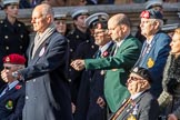 Stoll (Group D3, 18 members) during the Royal British Legion March Past on Remembrance Sunday at the Cenotaph, Whitehall, Westminster, London, 11 November 2018, 12:20.