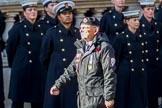 Association  of Jewish Ex-Servicemen and Women (Group D4, 27 members) during the Royal British Legion March Past on Remembrance Sunday at the Cenotaph, Whitehall, Westminster, London, 11 November 2018, 12:21.