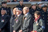 British Nuclear Tests Veterans Association  (Group D5, 30 members) during the Royal British Legion March Past on Remembrance Sunday at the Cenotaph, Whitehall, Westminster, London, 11 November 2018, 12:21.