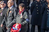 British Nuclear Tests Veterans Association  (Group D5, 30 members) during the Royal British Legion March Past on Remembrance Sunday at the Cenotaph, Whitehall, Westminster, London, 11 November 2018, 12:21.