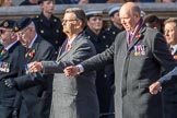 Circuit of Service Lodges (Group D14, 35 members) during the Royal British Legion March Past on Remembrance Sunday at the Cenotaph, Whitehall, Westminster, London, 11 November 2018, 12:22.