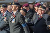 Circuit of Service Lodges (Group D14, 35 members) during the Royal British Legion March Past on Remembrance Sunday at the Cenotaph, Whitehall, Westminster, London, 11 November 2018, 12:22.