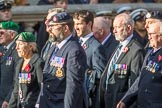 The Royal British Legion (Group D15, 150 members) during the Royal British Legion March Past on Remembrance Sunday at the Cenotaph, Whitehall, Westminster, London, 11 November 2018, 12:22.