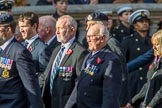 The Royal British Legion (Group D15, 150 members) during the Royal British Legion March Past on Remembrance Sunday at the Cenotaph, Whitehall, Westminster, London, 11 November 2018, 12:22.