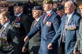 The Royal British Legion (Group D15, 150 members) during the Royal British Legion March Past on Remembrance Sunday at the Cenotaph, Whitehall, Westminster, London, 11 November 2018, 12:22.