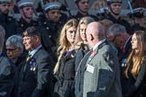 Children (and Families) of Far East Prisoners of War (Group M2, 59 members) during the Royal British Legion March Past on Remembrance Sunday at the Cenotaph, Whitehall, Westminster, London, 11 November 2018, 12:25.