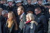 Children (and Families) of Far East Prisoners of War (Group M2, 59 members) during the Royal British Legion March Past on Remembrance Sunday at the Cenotaph, Whitehall, Westminster, London, 11 November 2018, 12:25.