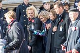 The British Evacuees Association (Group M4, 50 members) during the Royal British Legion March Past on Remembrance Sunday at the Cenotaph, Whitehall, Westminster, London, 11 November 2018, 12:25.