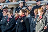 NAAFI EFI NCS Association (Group M7, 20 members) during the Royal British Legion March Past on Remembrance Sunday at the Cenotaph, Whitehall, Westminster, London, 11 November 2018, 12:26.