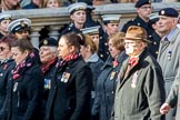 NAAFI EFI NCS Association (Group M7, 20 members) during the Royal British Legion March Past on Remembrance Sunday at the Cenotaph, Whitehall, Westminster, London, 11 November 2018, 12:26.