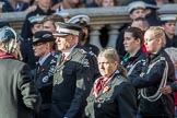 St John Ambulance (Group M12, 25 members) during the Royal British Legion March Past on Remembrance Sunday at the Cenotaph, Whitehall, Westminster, London, 11 November 2018, 12:26.