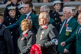 St Andrew's First Aid (Group M14, 6 members) during the Royal British Legion March Past on Remembrance Sunday at the Cenotaph, Whitehall, Westminster, London, 11 November 2018, 12:26.