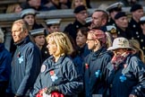 Blue Cross (Group M20, 18 members) during the Royal British Legion March Past on Remembrance Sunday at the Cenotaph, Whitehall, Westminster, London, 11 November 2018, 12:27.