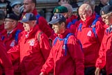 Haig Housing Trust (Group M23, 24 members) during the Royal British Legion March Past on Remembrance Sunday at the Cenotaph, Whitehall, Westminster, London, 11 November 2018, 12:27.