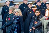 Equity (Group M33, 10 members) during the Royal British Legion March Past on Remembrance Sunday at the Cenotaph, Whitehall, Westminster, London, 11 November 2018, 12:28.