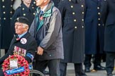 Polish Ex-Combatants Association Trust Fund (Group M44, 4 members) during the Royal British Legion March Past on Remembrance Sunday at the Cenotaph, Whitehall, Westminster, London, 11 November 2018, 12:31.