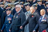 Union Jack Club (Group M46, 12 members) during the Royal British Legion March Past on Remembrance Sunday at the Cenotaph, Whitehall, Westminster, London, 11 November 2018, 12:31.