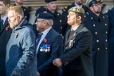 YMCA (Group M49, 30 members) during the Royal British Legion March Past on Remembrance Sunday at the Cenotaph, Whitehall, Westminster, London, 11 November 2018, 12:31.