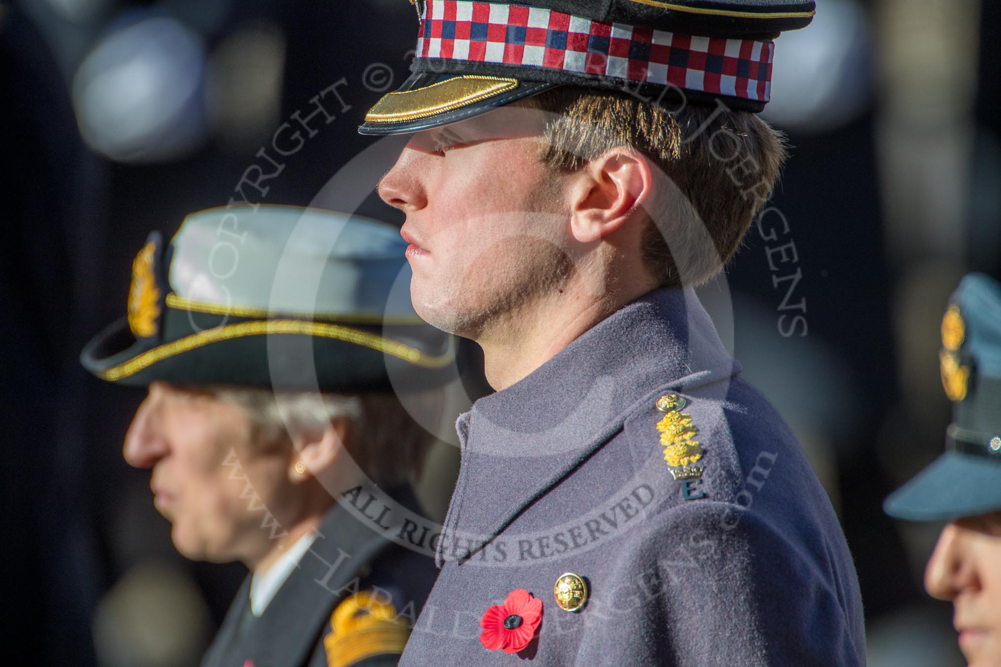 during Remembrance Sunday Cenotaph Ceremony 2018 at Horse Guards Parade, Westminster, London, 11 November 2018, 11:17.