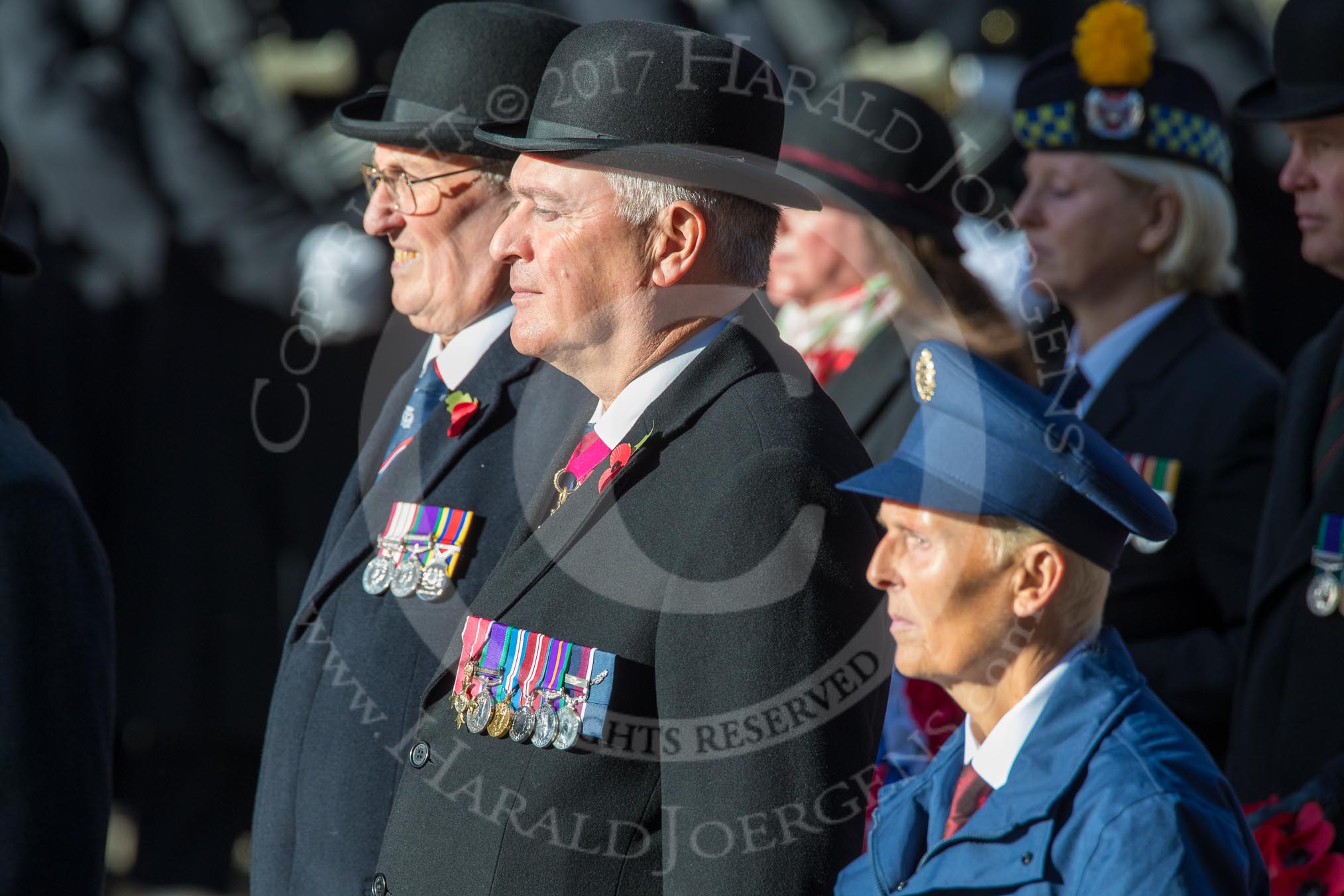 during Remembrance Sunday Cenotaph Ceremony 2018 at Horse Guards Parade, Westminster, London, 11 November 2018, 11:28.