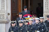 Representatives of The Royal British Legion, London Transport, the Royal Air Forces Association , the Royal Naval Association , the Royal Commonwealth Ex­Services League, the Royal British Legion Scotland, and the Royal British Legion Women’s Section leaving the Foreign and Commonwealth Office before the Remembrance Sunday Cenotaph Ceremony 2018 at Horse Guards Parade, Westminster, London, 11 November 2018, 10:35.