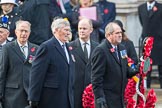 Representatives of The Royal British Legion, London Transport, the Royal Air Forces Association , the Royal Naval Association , the Royal Commonwealth Ex­Services League, the Royal British Legion Scotland, and the Royal British Legion Women’s Section leaving the Foreign and Commonwealth Office before the Remembrance Sunday Cenotaph Ceremony 2018 at Horse Guards Parade, Westminster, London, 11 November 2018, 10:35.