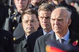 The Rt Hon Gavin Williamson CBE MP (Secretary of State for Defence) during the Remembrance Sunday Cenotaph Ceremony 2018 at Horse Guards Parade, Westminster, London, 11 November 2018, 11:03.