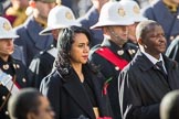 The High Commissioner of Tonga, Titilupe Fanetupouvava'u Tu'ivakano, and The High Commissioner of Eswatini during Remembrance Sunday Cenotaph Ceremony 2018 at Horse Guards Parade, Westminster, London, 11 November 2018, 11:03.