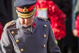 HRH The Prince of Wales (Prince Charles) during the Remembrance Sunday Cenotaph Ceremony 2018 at Horse Guards Parade, Westminster, London, 11 November 2018, 11:04.