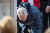 The Rt Hon Jeremy Corbyn MP, (Leader of the Labour Party and Leader of the Opposition)  during the Remembrance Sunday Cenotaph Ceremony 2018 at Horse Guards Parade, Westminster, London, 11 November 2018, 11:08.