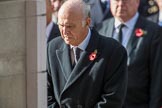 The Rt Hon Vince Cable MP (Leader of the Liberal Democrats) during the Remembrance Sunday Cenotaph Ceremony 2018 at Horse Guards Parade, Westminster, London, 11 November 2018, 11:09.