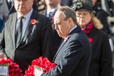The Rt Hon Nigel Dodds OBE MP (Westminster Democratic Unionist Party Leader) during the Remembrance Sunday Cenotaph Ceremony 2018 at Horse Guards Parade, Westminster, London, 11 November 2018, 11:09.