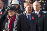 The Rt Hon Jeremy Hunt MP, Secretary of State for Foreign and Commonwealth Affairs, on behalf of the United Kingdom Overseas Territories after laying his wreath during the Remembrance Sunday Cenotaph Ceremony 2018 at Horse Guards Parade, Westminster, London, 11 November 2018, 11:11.