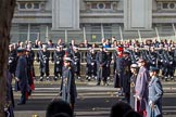 The Equerries during the Remembrance Sunday Cenotaph Ceremony 2018 at Horse Guards Parade, Westminster, London, 11 November 2018, 11:12.