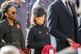 The High Commissioner of Guyana and the  High Commissioner of Singapore, Ms Foo Chi Hsia, during Remembrance Sunday Cenotaph Ceremony 2018 at Horse Guards Parade, Westminster, London, 11 November 2018, 11:13.