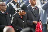 The Deputy High Commissioner of Barbados, the  Acting High Commissioner of Lesotho, and the  Acting High Commissioner of Lesotho during Remembrance Sunday Cenotaph Ceremony 2018 at Horse Guards Parade, Westminster, London, 11 November 2018, 11:13.